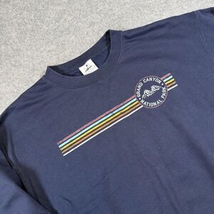 Prairie Mountain Sweatshirt Mens XL Navy Grand Canyon National Park Graphic